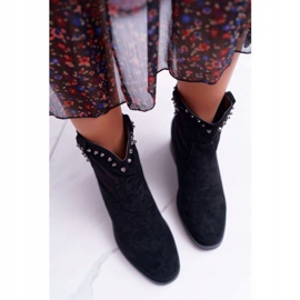 SEA Bottes compensées pour femmes à talon plat et chaudes sur la cheville Black Deminis le noir 2