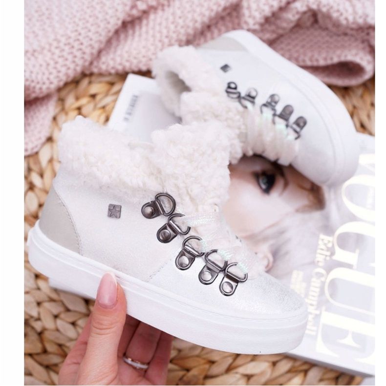 Chaussures Enfant Fille Baskets Big Star Blanc EE374017 1