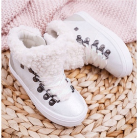 Chaussures Enfant Fille Baskets Big Star Blanc EE374017 2