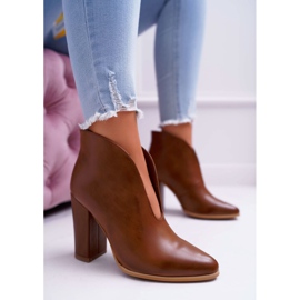 SEA Bottes à talons pour femmes à enfiler marron Mantana brun 1