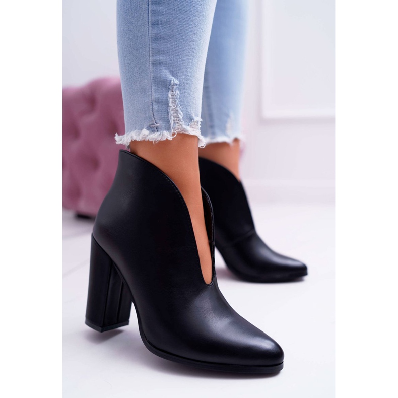 SEA Bottes à talons pour femmes à enfiler Black Mantana noir 1