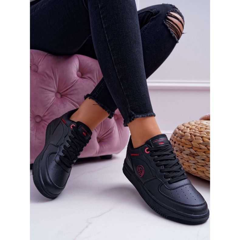 Femmes Cross Jeans Baskets Noires EE2R4144C le noir 1