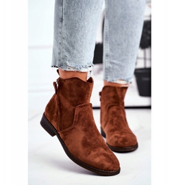 EVE Bottines Femme Cowboy Talon Plat Camel Plemmi brun 2 EVE Bottines Femme Cowboy Talon Plat Camel Plemmi brun 2