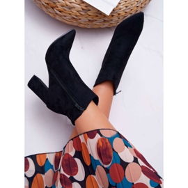 EVE Bottes à Talons Pour Femmes En Daim Spitz Noir Summe le noir 3