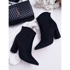 EVE Bottes à Talons Pour Femmes En Daim Spitz Noir Summe le noir 6