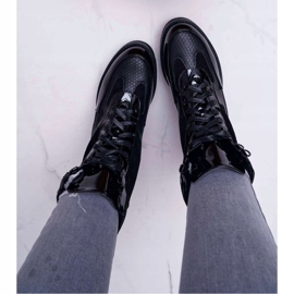 Bottes Hautes Femme Noir Trappeurs Nemtere le noir 2