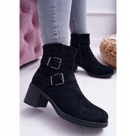 FRID Bottines Femme Talon Haut Daim Noir Fagret le noir 4