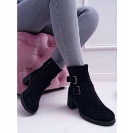 FRID Bottines Femme Talon Haut Daim Noir Fagret le noir 3