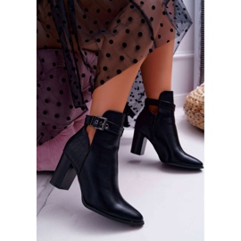 Bottines Femme À Talons Hauts Noir Getren le noir 6