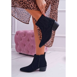 Bottines Femme à Talon Plat Noir Umberco le noir 1
