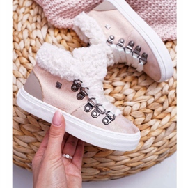 Chaussures Enfant Fille Baskets Big Star Rose EE374015 1