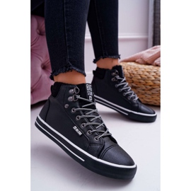 Baskets Femme Big Star High Black Warmed EE274410 noir 2