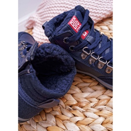 Chaussures Enfant Garçon Baskets Big Star Mouton Bleu Marine EE374088 2