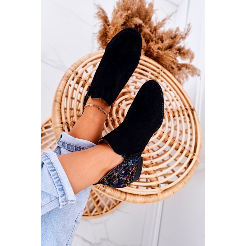 Bottines Plates Femme Maciejka Spring Cuir Noir 04091-57 1