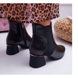 Bottes en cuir pour femmes Laura Messi Noir 2034 2