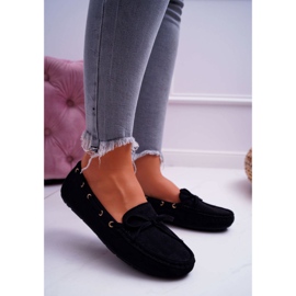 S.Barski Mocassins Femme Daim Noir S. Barski Gustoben le noir 1
