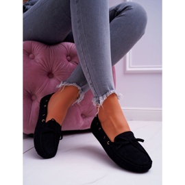 S.Barski Mocassins Femme Daim Noir S. Barski Gustoben le noir 3