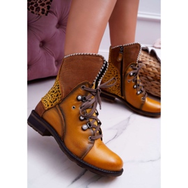 Bottes Femme Cuir Maciejka Jaune 3623A-07 2