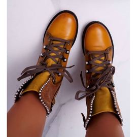 Bottes Femme Cuir Maciejka Jaune 3623A-07 6