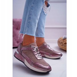 Chaussures de sport femme Beige Sergio Leone Ondar brun rose 1