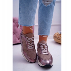 Chaussures de sport femme Beige Sergio Leone Ondar brun rose 2