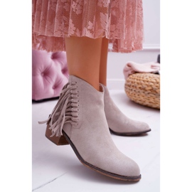 Bottes Cowboy Femme Beige Agnes 1