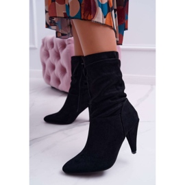 HAN Bottes Pour Femmes À Talons Hauts Sur La Cheville Noir Temma 1 HAN Bottes Pour Femmes À Talons Hauts Sur La Cheville Noir Temma 1