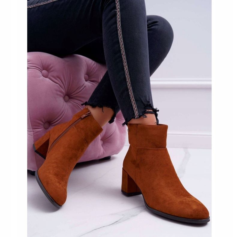 Bottes pour femmes à talon haut Sergio Leone Camel BT522 brun 2