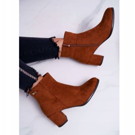 Bottes pour femmes à talon haut Sergio Leone Camel BT522 brun 6