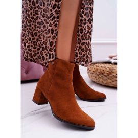 Bottes à talons hauts pour femmes Sergio Leone Camel BT520 brun 1