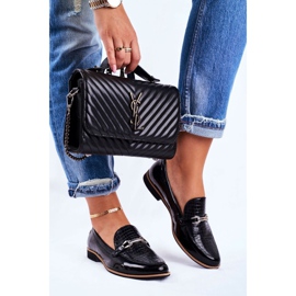 Mocassins Femme Brogues Maciejka Laqué Noir 4099A-01 / 00-1 1