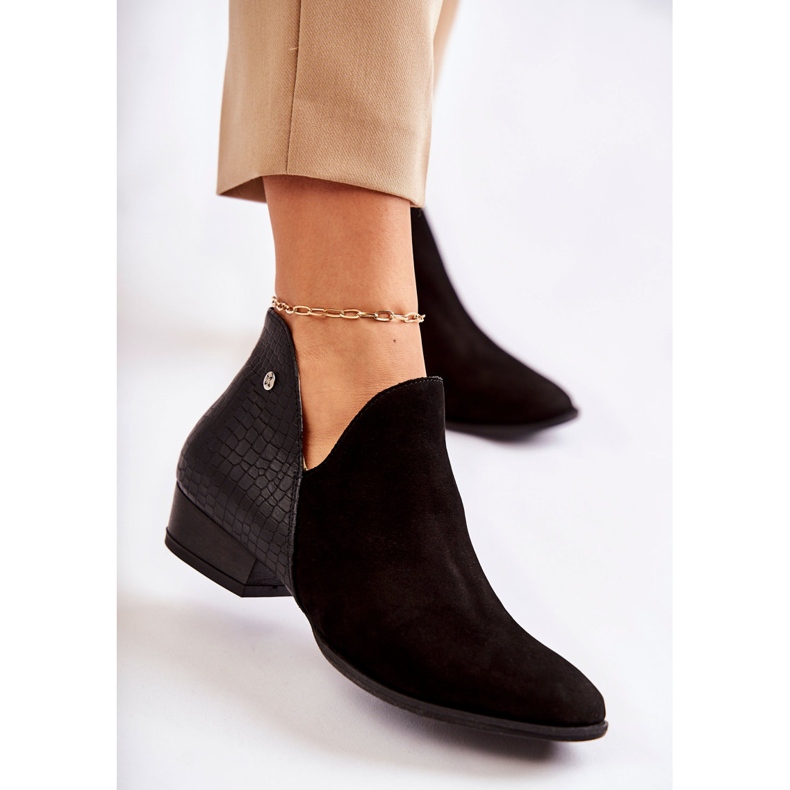 Bottines Plates Femme Maciejka Cuir Noir 04091-62 / 00-5 1