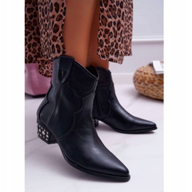 FP1 Bottes de cowboy noires Cliff pour femmes 1