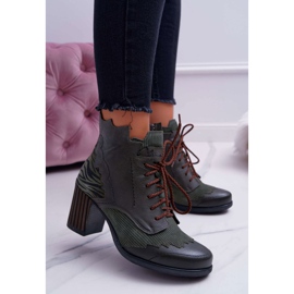 Bottes Cuir Femme Maciejka Vert 03190-09 1