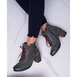 Bottes Cuir Femme Maciejka Vert 03190-09 5