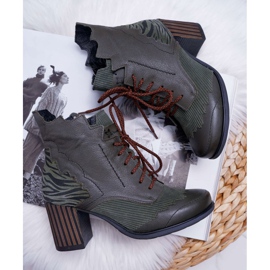 Bottes Cuir Femme Maciejka Vert 03190-09 8