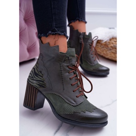 Bottes Cuir Femme Maciejka Vert 03190-09 4