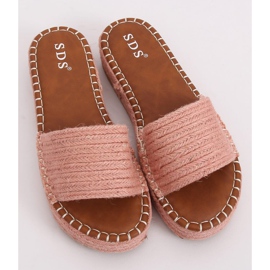 Chaussons espadrilles roses 7970-PL Rose 1