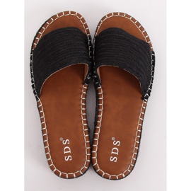Chaussons espadrilles noirs 7970-PL Noir le noir 1