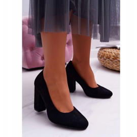 Escarpins pour femmes Sergio Leone en daim noir Gendar Flowers le noir 1