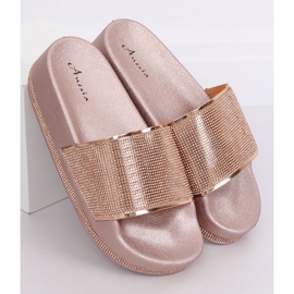 Champagne N-59 Chaussons Champagne sur semelle épaisse multicolore jaune 1