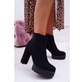 SEA Boots femme à talon Daim Noir Jokano le noir 1
