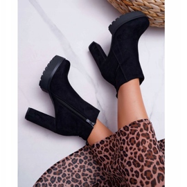 SEA Boots femme à talon Daim Noir Jokano le noir 3