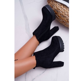 SEA Boots femme à talon Daim Noir Jokano le noir 4
