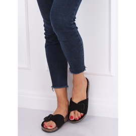 Chaussons scholki noirs 6103 Noir le noir 1