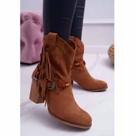 Bottes de cowboy marron Marciapo avec une boucle brun 1