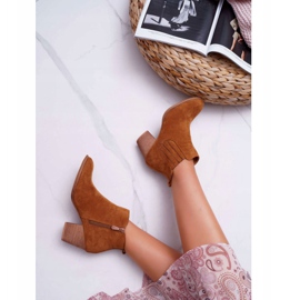 FRID Bottes Femme À Talons Hauts En Daim Camel Gomen brun 4