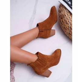 FRID Bottes Femme À Talons Hauts En Daim Camel Gomen brun 6