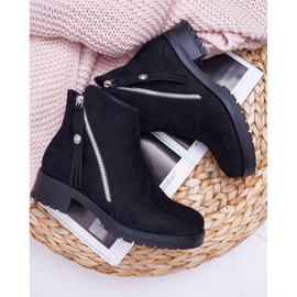 SEA Bottines Femme Warm Suede Two Sliders Noir Ohoo 1