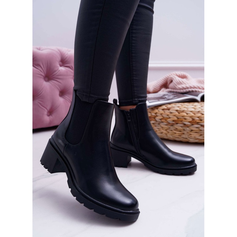 Bottines noires Disquared pour femme 1